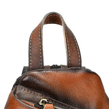 Single Shoulder Bagpack Genuine Leather Chest Bag Outdoor Riding Bag Chest Packs For Biker Men Male Sling Bags Cow Leather