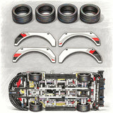 NEW Technical 1:8 Scale 1580PCS+ 42096 Performance Racing Car Kits Mechanical Group Building Blocks Car MOC Model Collection Toy
