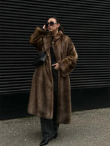 Women's Luxury Faux Fur Long Coat