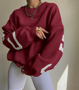 Women's Y2K Letter Print Relaxed Sweatshirt