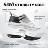 FitVille Men's Wide Pickleball Shoes Tennis Shoes Full Court Tennis Sneakers with Arch Support Lightweight Non-slip Sports Shoe