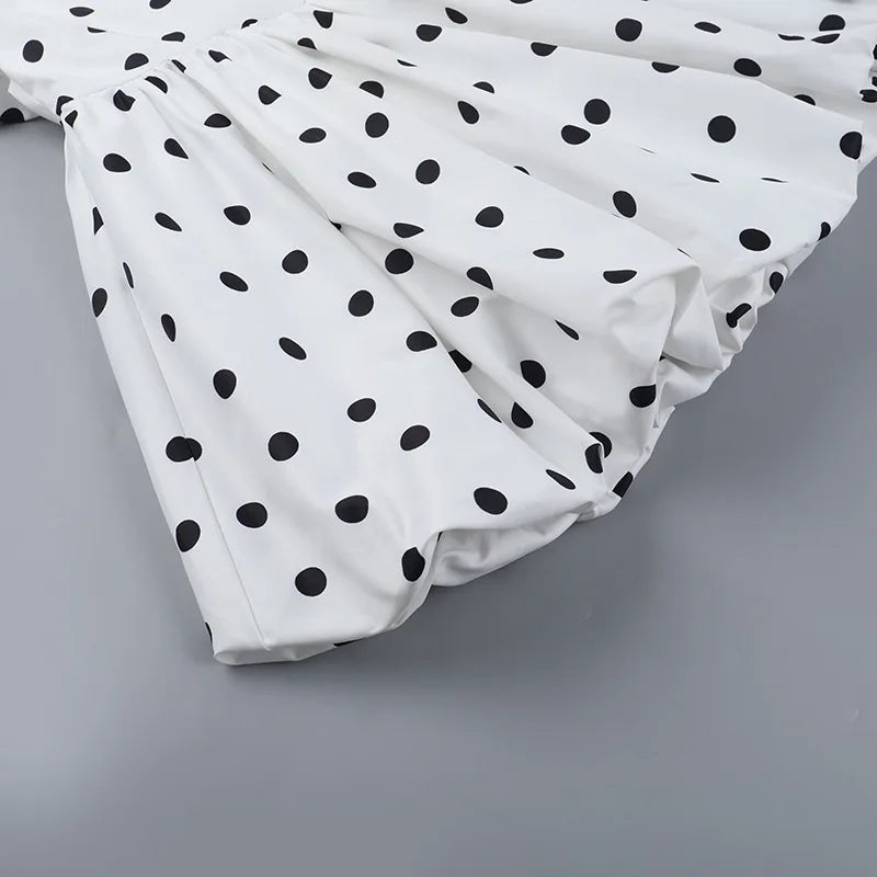 Polka Dot Halter Mini Dress