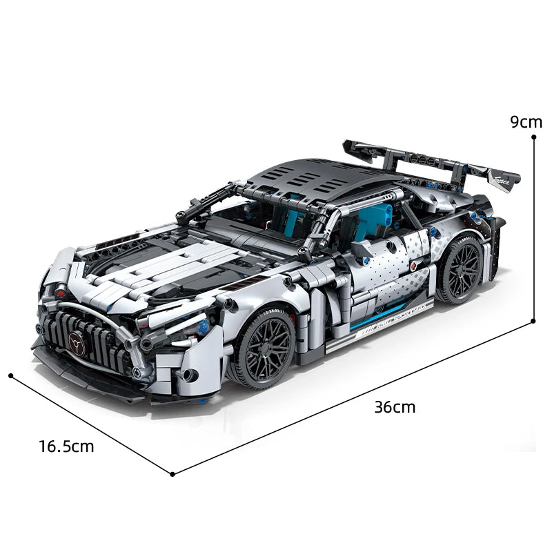 1310 PCS Racing Car Building Blocks Set, 1:14 Scale Technical Sports Vehicle Model Kit for Adults, Assembly Toys Birthday Gifts