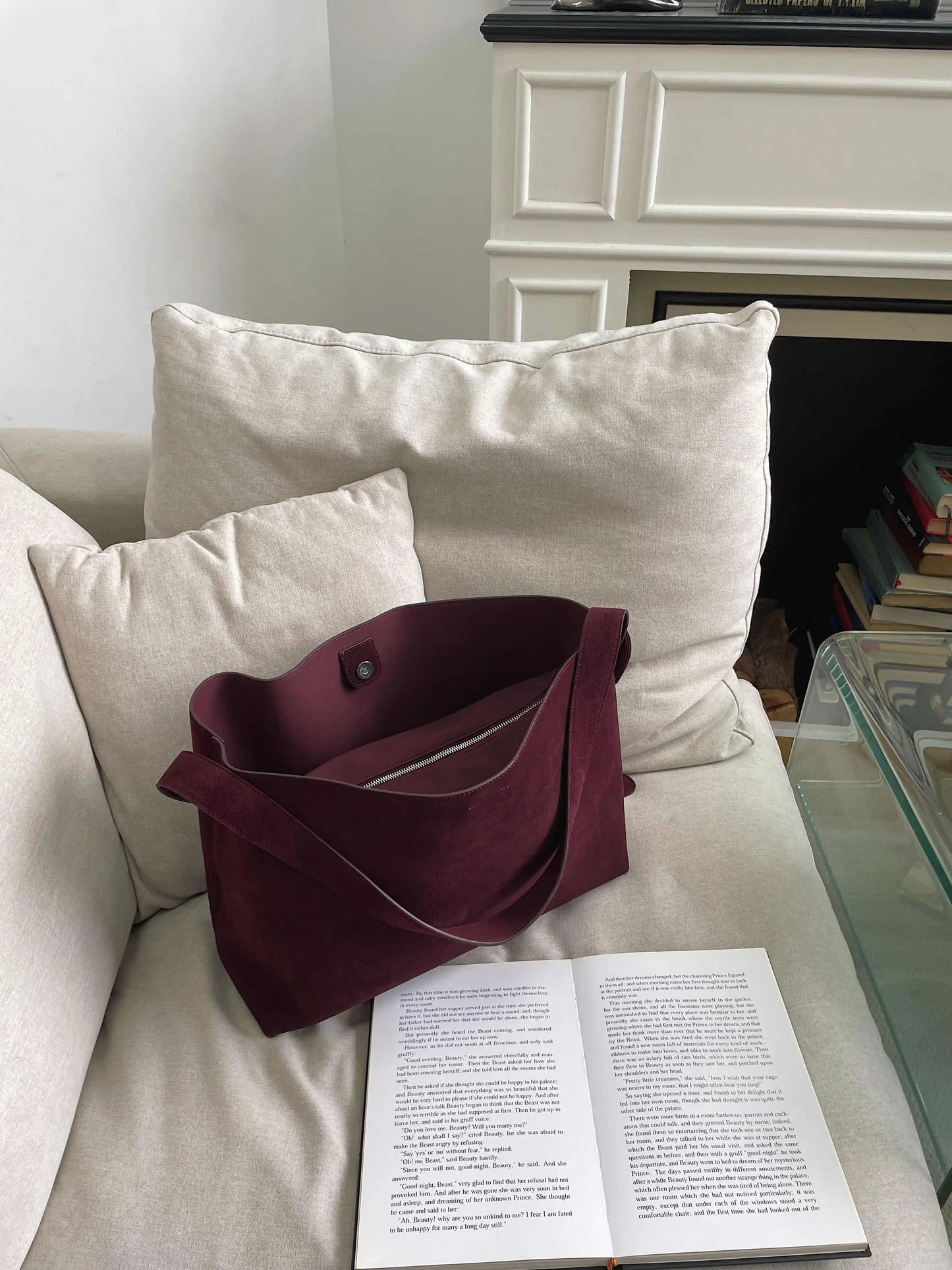 Motingsome Oversize Women Bag Luxury Suede Leather Winter Bags Frosted Cow Skin Handbag and Purses Retro Lady Tote 2024 New