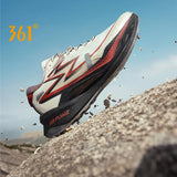 361 Degrees Flame 4x4 Men Running Shoes New Carbon Plate Racing Anti-slip Rebound  Wear-resistant Stable Male Sneakers 672442201