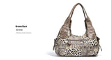 Women Handbags Leopard Bag Top-handle Handbag Fashion Satchel Dumpling Pack Shoulder Bag Tote Bag Hobos Large Purse