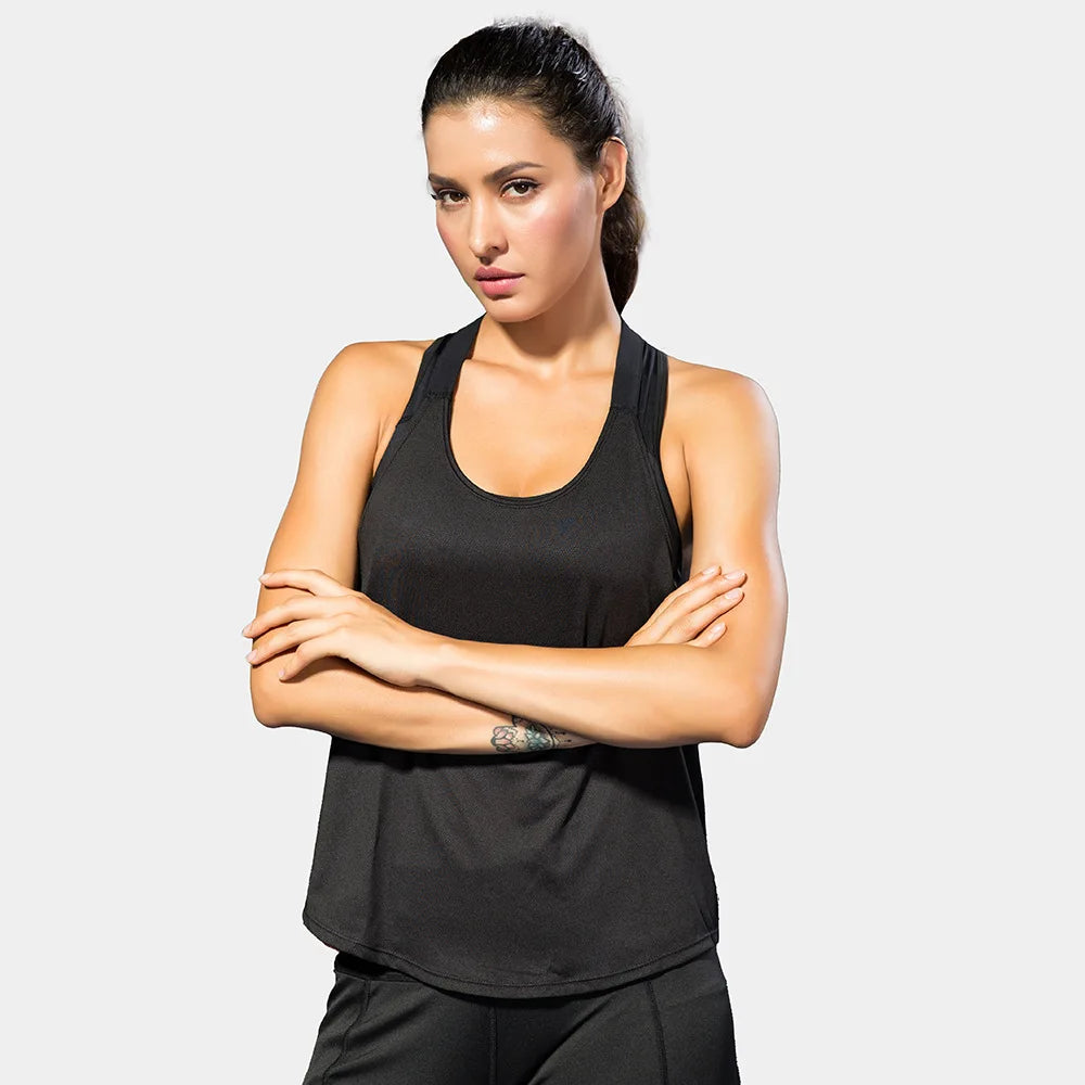 Open-Back Activewear Workout Tank