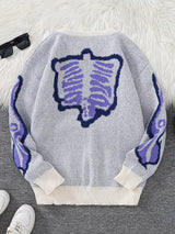 Men's Butterfly Jacquard Knit Sweater
