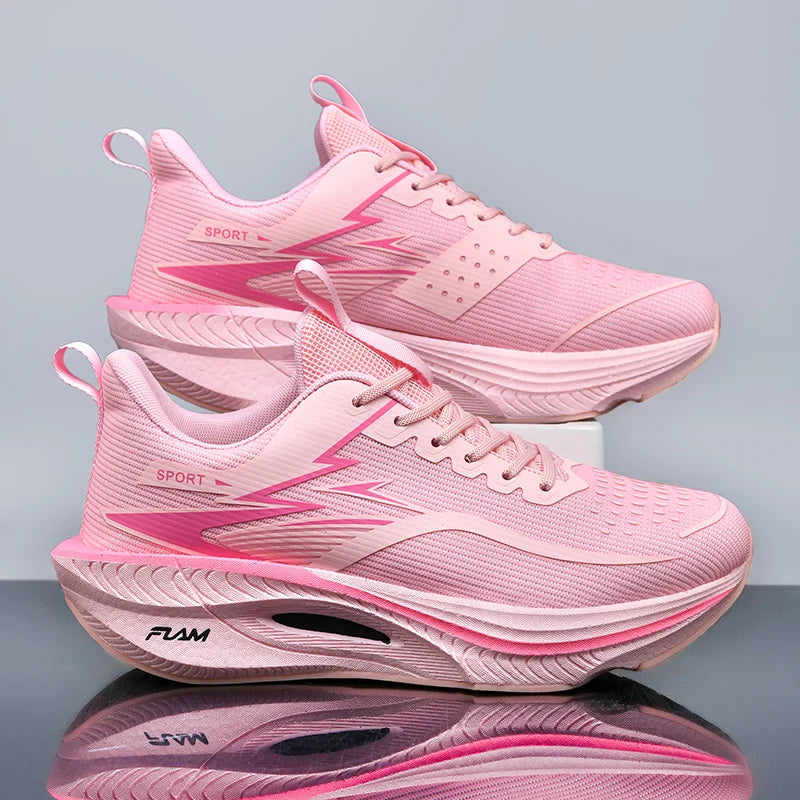 Marathon Running Shoes — Carbon Board, Air Cushion, Breathable & Lightweight Sneakers for Men & Women