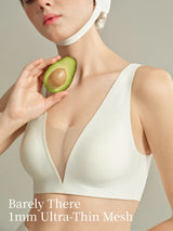 Sujiin Seamless Plunge Push-Up Bra for Women | XM048