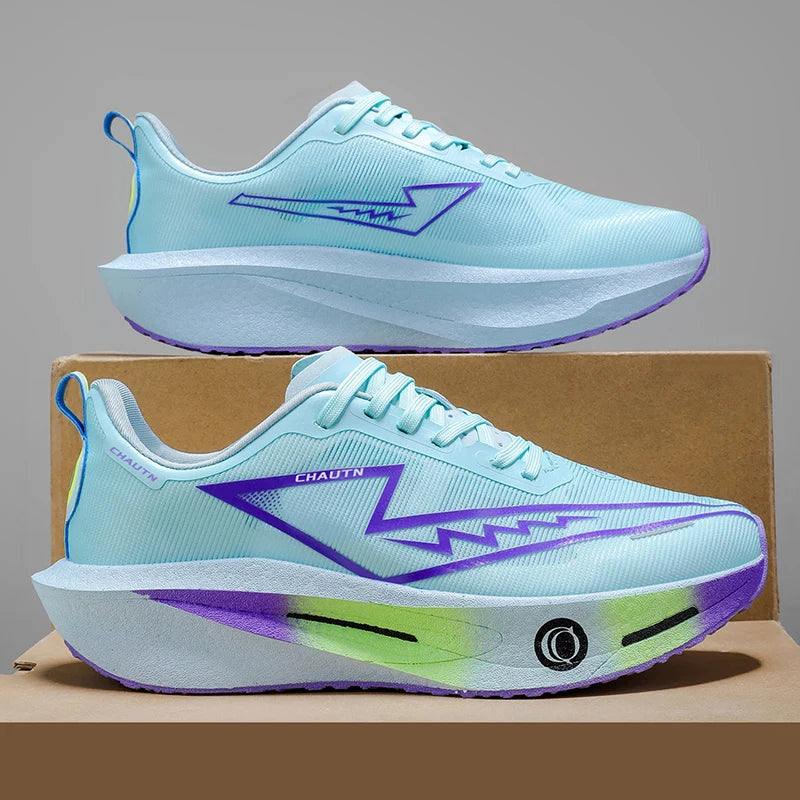 Men Running Shoes Carbon Board Marathon Athletic Nonskid Sneakers Speciality Sports Breathable Lightweight Women's Comfortable