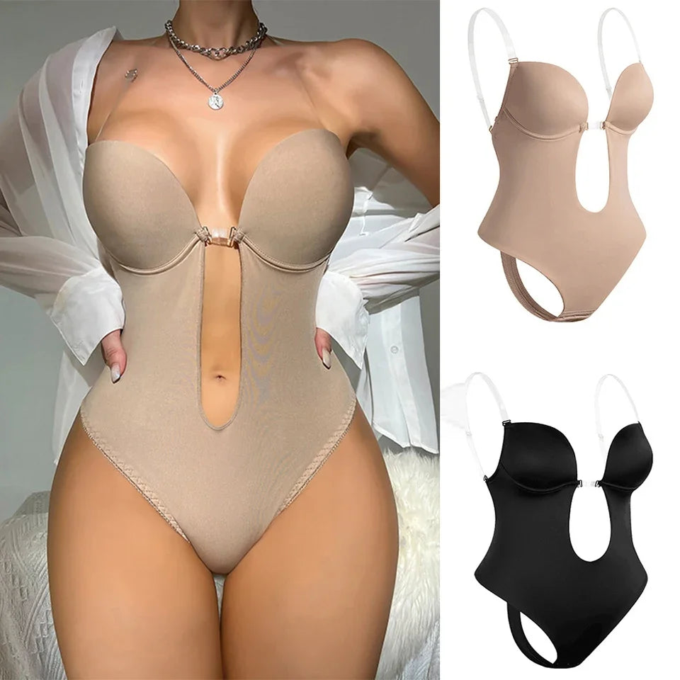 Deep V-Neck Body Shaper