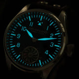 Hruodland 2025 New Men Manual Mechanical Watch Seagull ST3620 Pilot Stainless Steel BGW-9 Luminous Sapphire Crystal Reloj Hombre