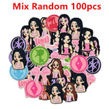 16-100Pcs Music KATSEYE Shoe Charms For Bubble Slides Clogs Sandals,PVC Shoe Decorations Accessories Buckle For Christmas Gifts