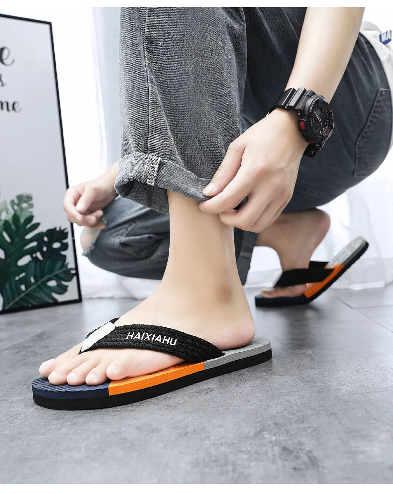 Men's EVA Flip Flops — Lightweight Non-Slip Beach & Indoor Slides