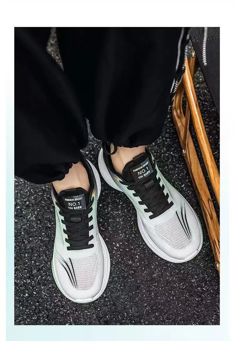 Men's Breathable Mesh Casual Sneakers — Lightweight, Non-Slip Soft Sole