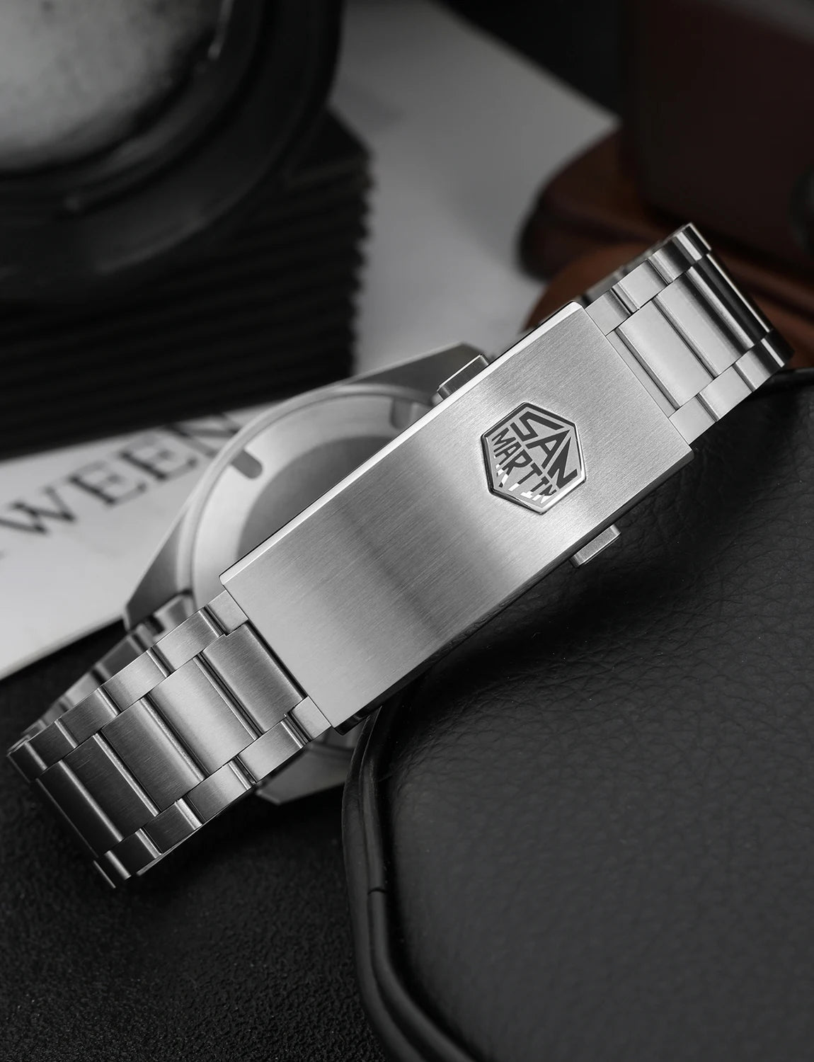 San Martin SN0113W  Men Watch PT5000 Movement Sapphire BGW9 Luminous Waterproof Fashion Luxury 38mm Automatic Mechanical Watches