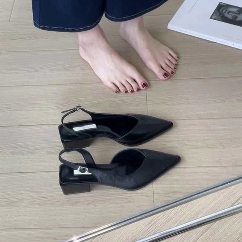 Women’s Pointed Toe Slingback Wedge Sandals
