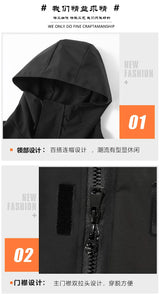 Big Size 12XL Bomber Jacket Men Hooded Zipper Windbreaker Male Fishing Waterproof Windproof Windshield Outerwear Large Plus Fat