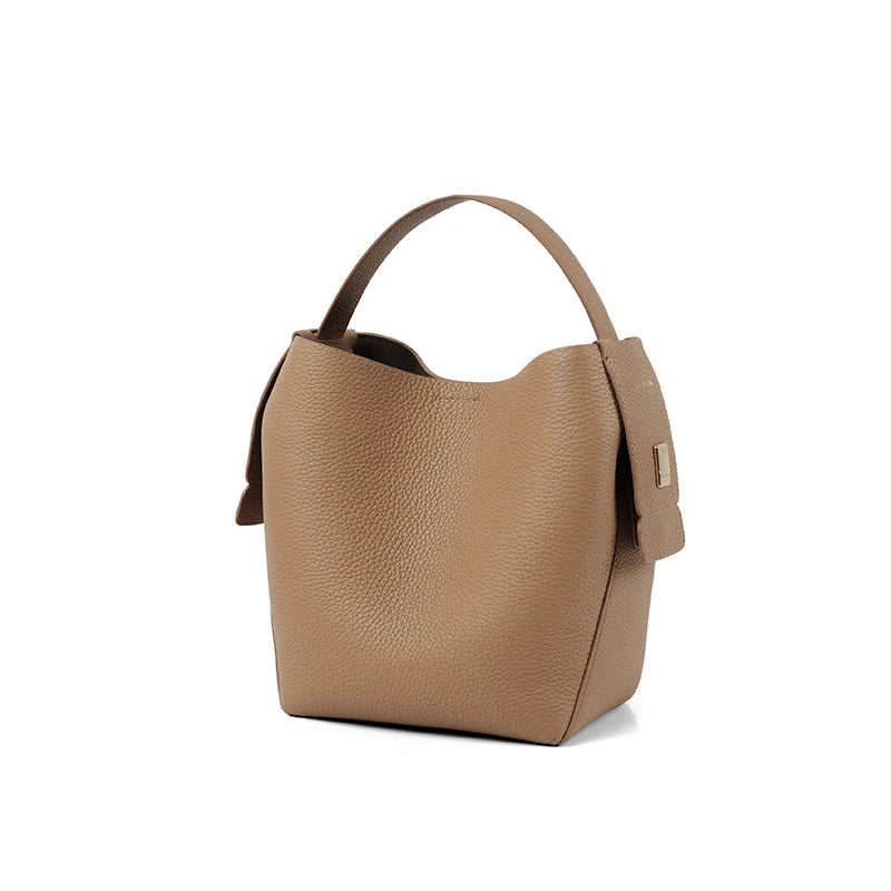 LA FESTIN Original Brand Genuine Leather Ladies Handbag Shoulder Crossbody Bag Portable Bucket Bag Female Bags Women's Bag