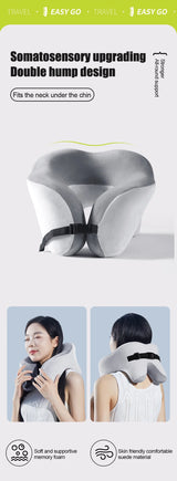 Memory Foam Travel Neck Pillow – Soft U-Shape Support