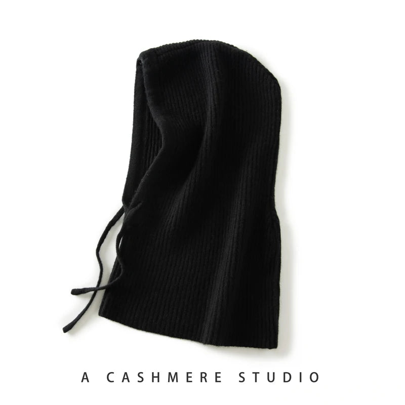 Women's Pure Cashmere Knit Beanie & Scarf Hat