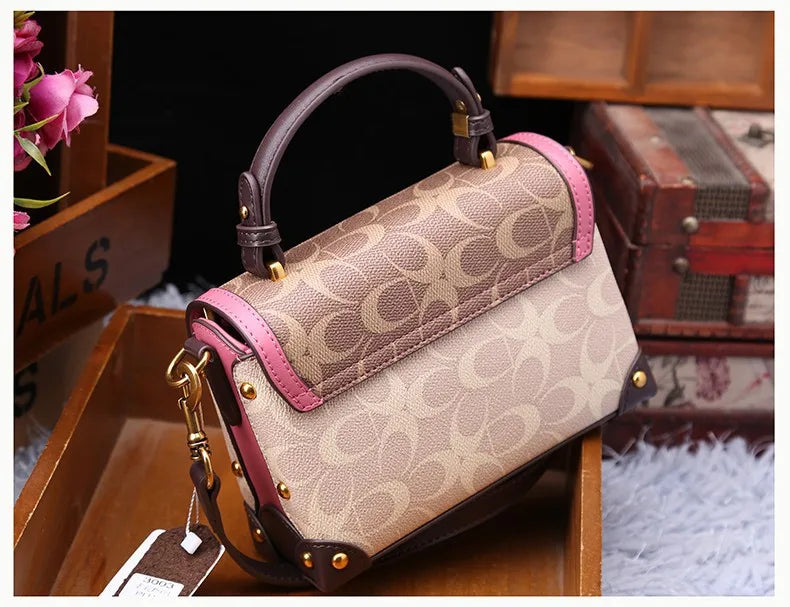 Carriage Emblem Crossbody Box Bag