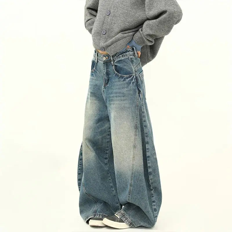 Men’s Wide Leg Jeans – Loose Fit Denim