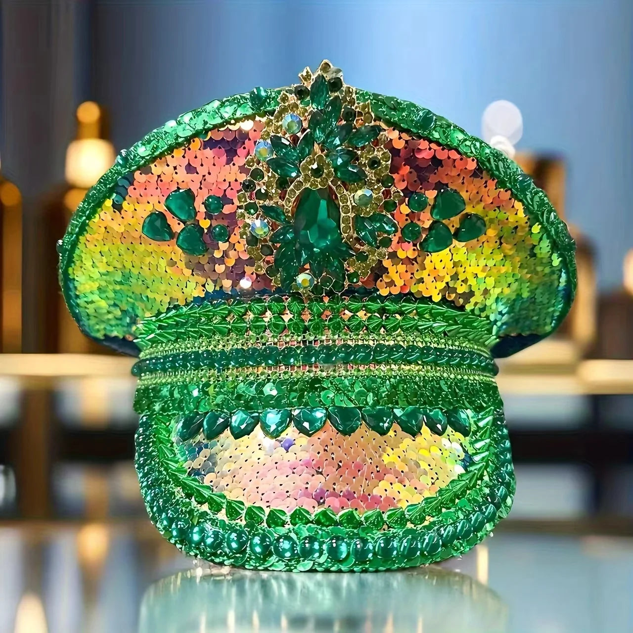 Rhinestone Captain Hat | Festival & Masquerade Cap
