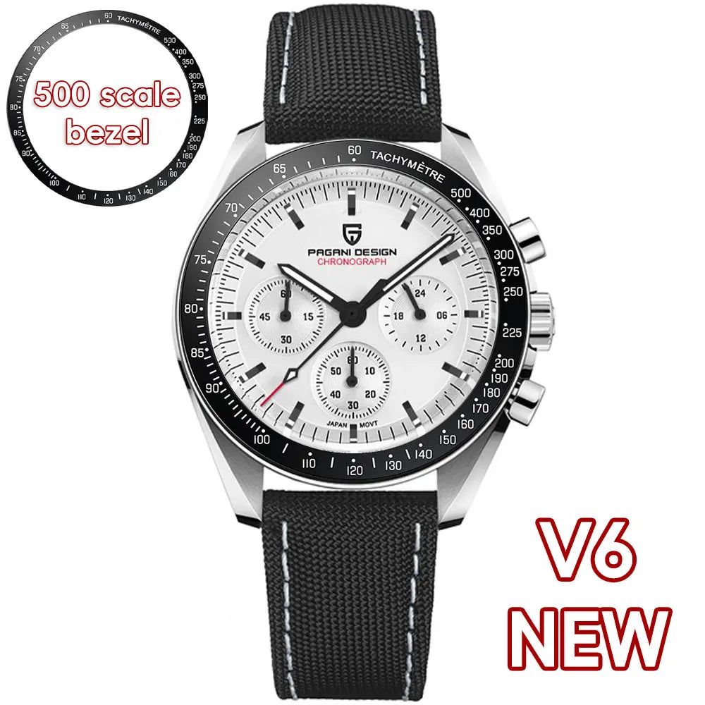 PAGANI DESIGN 2026 New AK Project Men's Watches Luxury Quartz Wrist Watch For Men AR Sapphire Speed Chronograph Automatic Date
