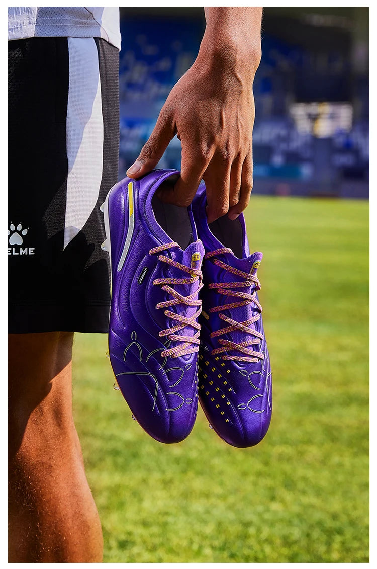 Kelme Men's Professional Match Football Shoes Indoor Anti Slip Football Shoes Mg Short Nail Outdoor Lawn Football Boots
