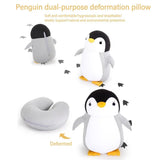 2-in-1 Cartoon Animal Travel Neck Pillow | U-Shape