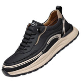 2026 Mens Leather Casual Shoes Slip On Comfortable Breathable Lightweight Non Slip Waterproof Loafers