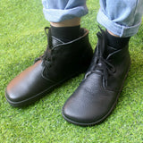 Barefoot Leather Boots with Wool Lining