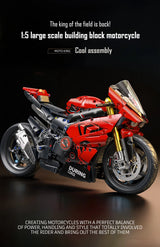 ToylinX 1:5 Motorcycle Building Set, 2024 Pieces