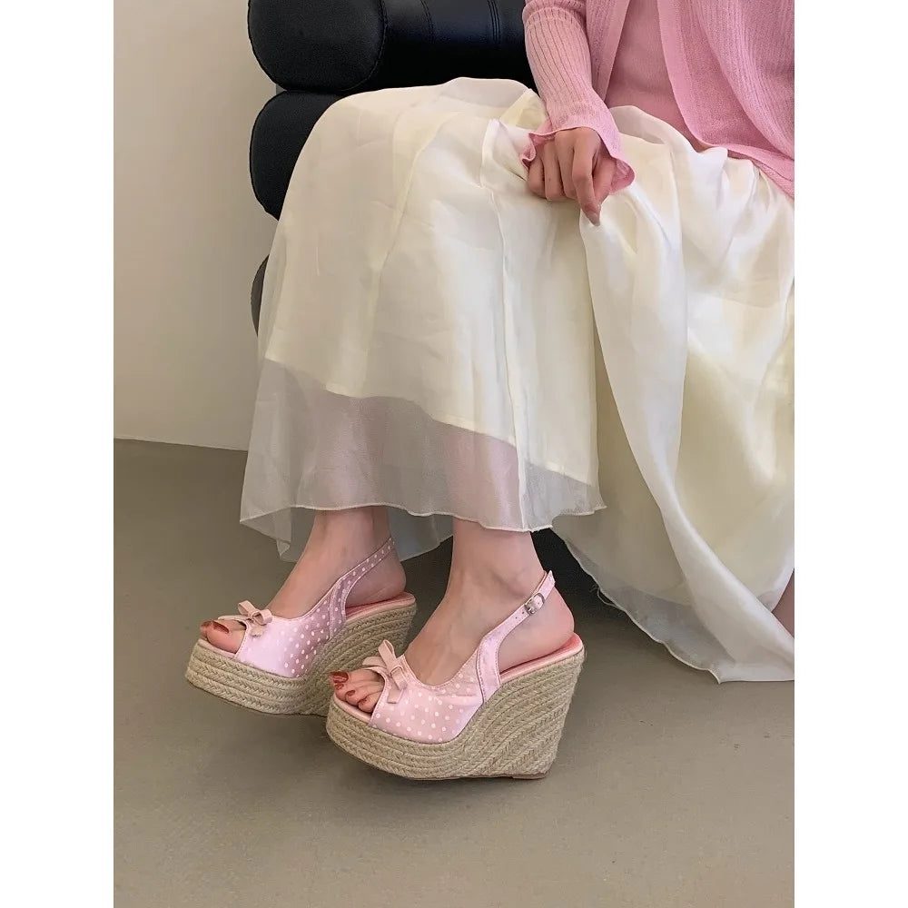 Aneikeh Women's Wedge Platform Sandals