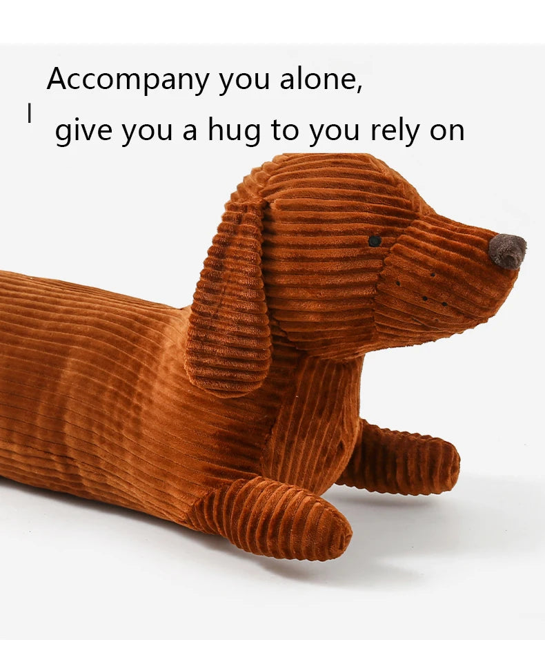 Dachshund Dog Plush Hug Pillow Soft Durable Stuffed Throw Cushion Animals Pillow for Sofa Home Decoration Gifts for Kids(47in)