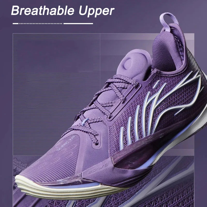Li-Ning Men's SONIC XIII Professional Basketball Shoes BOOM Cushion TUFF RB Wearable LiNing Competition Sports Shoes ABAV025