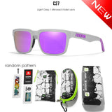 KDEAM All Black Men's Sunglasses Polarized And UV400 Protection Lens Driving Fishing Glasses Mirror With Complete Package