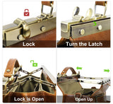 CONTACT'S Genuine Leather Top Handle Bags for Women Sling Shoulder Bags Tote Bag Handbags Metal Frame Female Bags Office Ladies