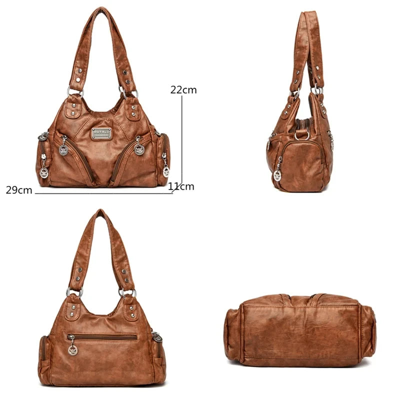 Luxury Soft PU Leather Women's Shoulder Bag
