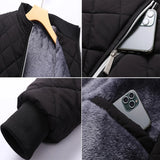 DIMUSI Men's Thermal Fleece Windbreaker Jacket