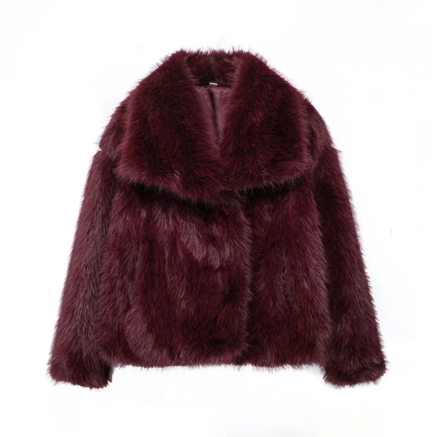 Elegant Faux Fur Oversized Coat