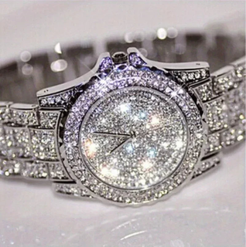 Fashion Crystal Steel Women's Quartz Watch