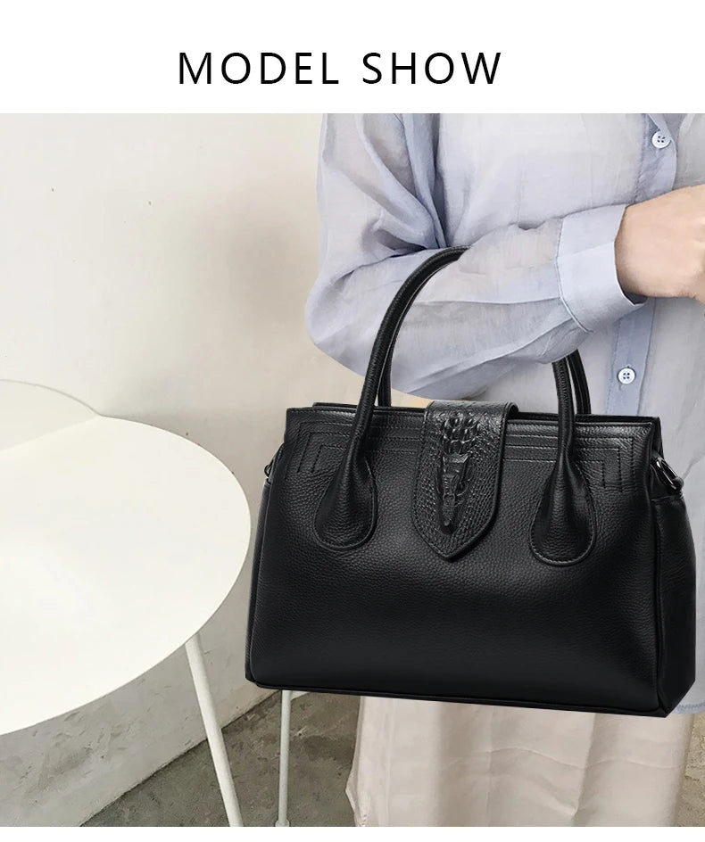 Aidanni Genuine Leather Women's Bag 2026 New Versatile Shoulder & Crossbody Bag, Fashion Ladies Handbag for Elegant Women