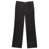 HXAO Black Denim Pant Sets Women's Two Pieces Set Slim Long Sleeve Shirt 2 Piece Sets Woman Outfit High Waist Flare Trousers Set