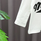 3pcs Set Kids Boys Clothes Baseball Coat+T-Shirt+Pant Spring Autumn Letter Print Sweatshirts Black Sports Casual Outfits Clothes