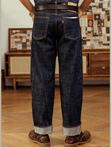 Red Tornado 14oz Selvedge Denim — Loose Straight Jeans