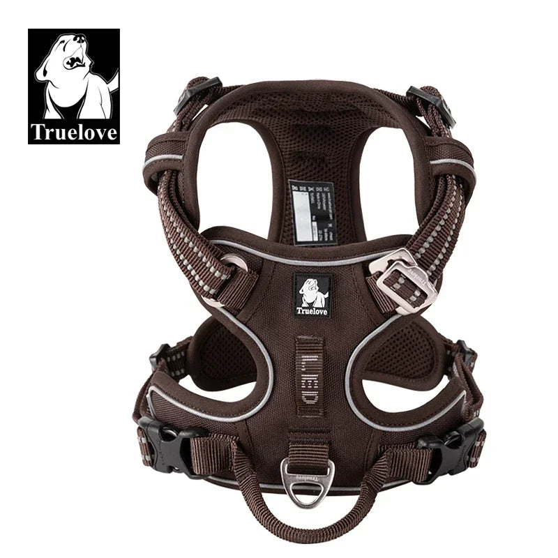 Truelove Dog Harness – Camo Reflective Nylon, All Breeds