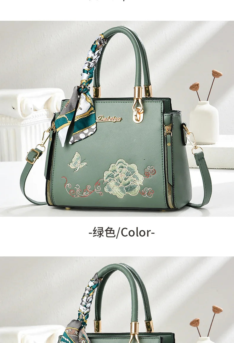 Women's Patchwork Shoulder & Crossbody Bag